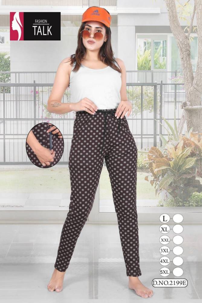 Ft Night Pant 2199 Hosiery cotton Daily Wear Wholesale Pant Collection